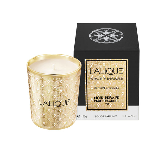 CANDLE 190G "NOIR PREMIER, PLUME BLANCHE" SPECIAL EDITION - EASTERN SCENT