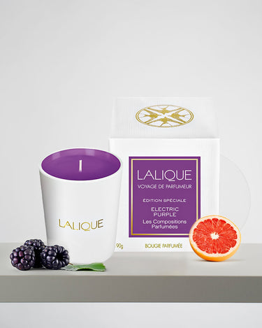 <img alt="Lalique Scented Candle Electric Purple 190g with box">