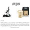 <img alt="Lalique Candle Noir Premier Plume Blanche 190g concept">